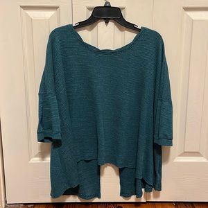 Free People LA Livin’ Thermal Tee Size Small